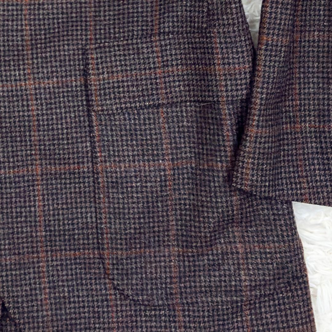 美品　ヴァンヂャケット　ツイード　千鳥格子　ウィンドウペンチェック　テーラード