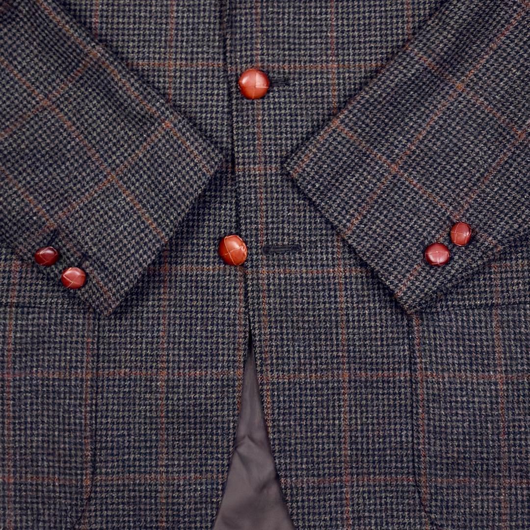 美品　ヴァンヂャケット　ツイード　千鳥格子　ウィンドウペンチェック　テーラード