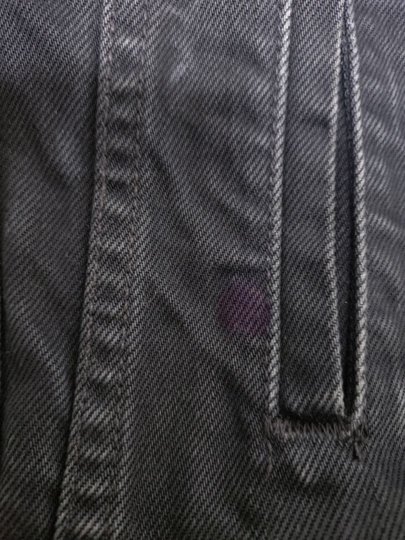 90s★ヴィンテージ★リーバイスLevi's濃黒ブラックデニムジャケットGジャン