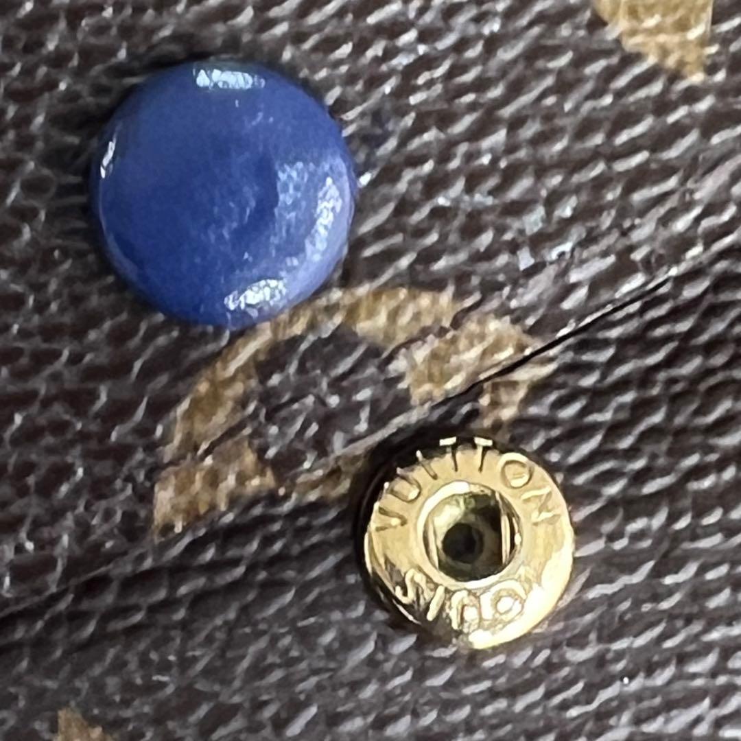 ルイヴィトン モノグラム ポルトフォイユ エミリー ブルー M60138