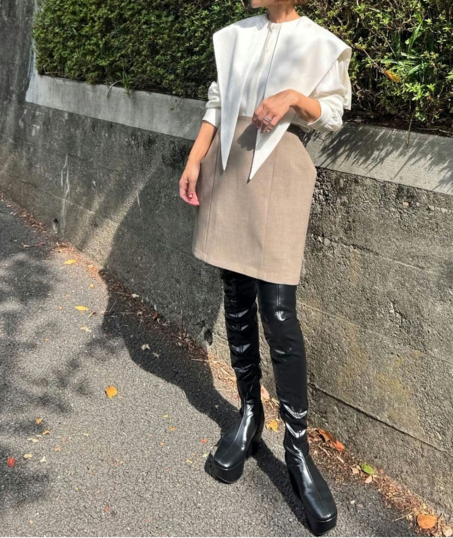 cygne シーニュ　ミニスカート Katy　モカ　MOCA サイズ0