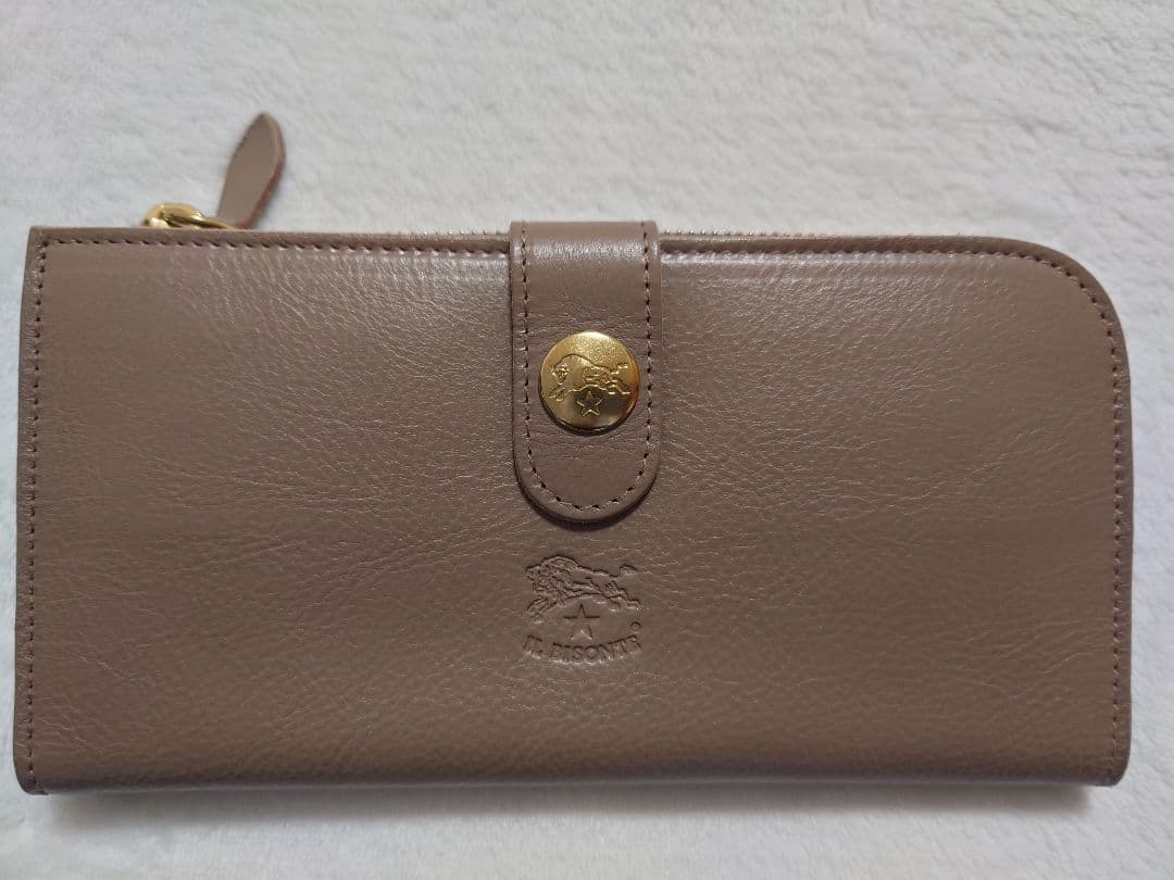 IL BISONTE イルビゾンテ レザー 二つ折り 長財布 美品 伊製