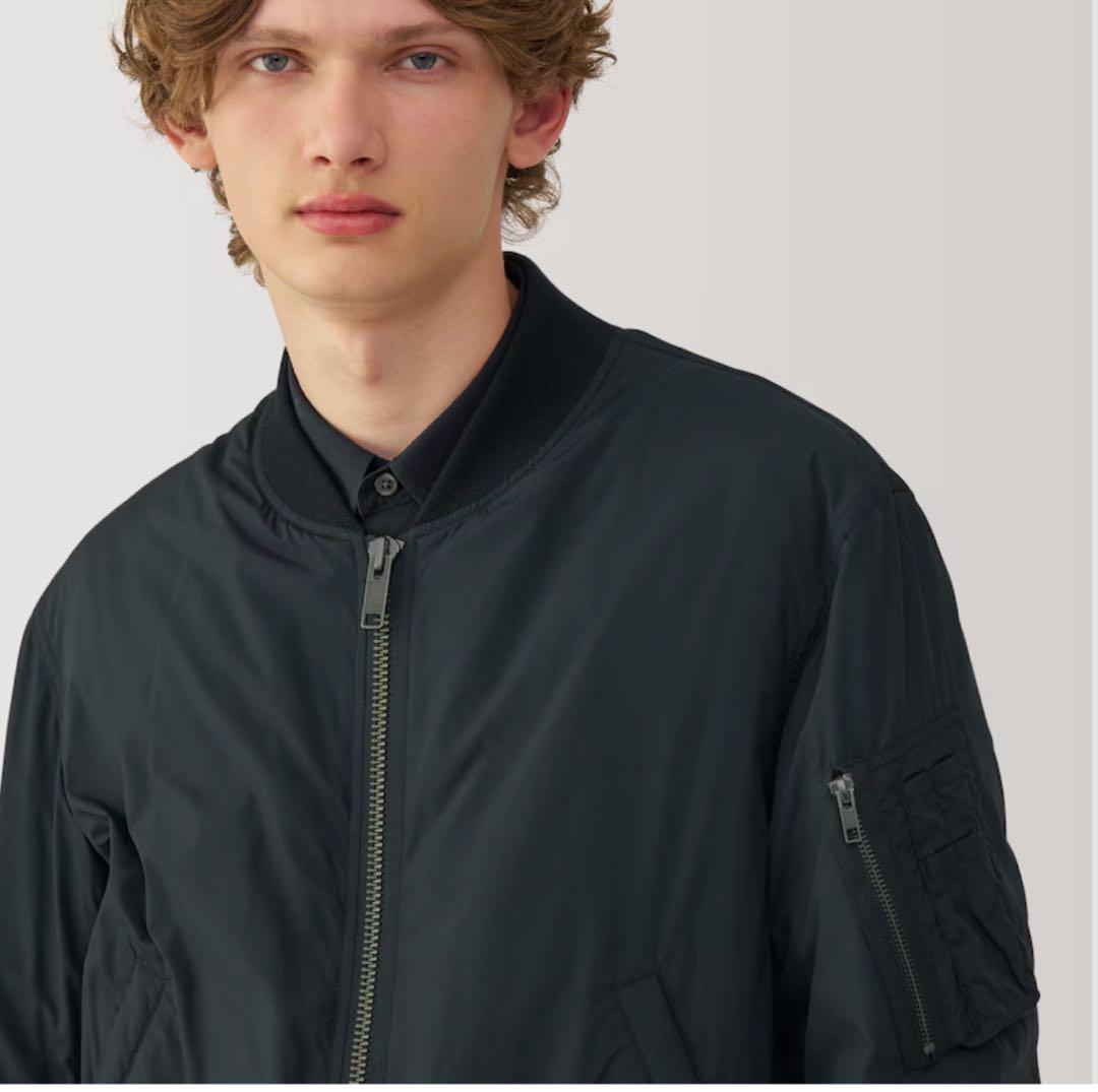 MUJILabo ＭＡ－１ダウンブルゾン 紳士L 黒