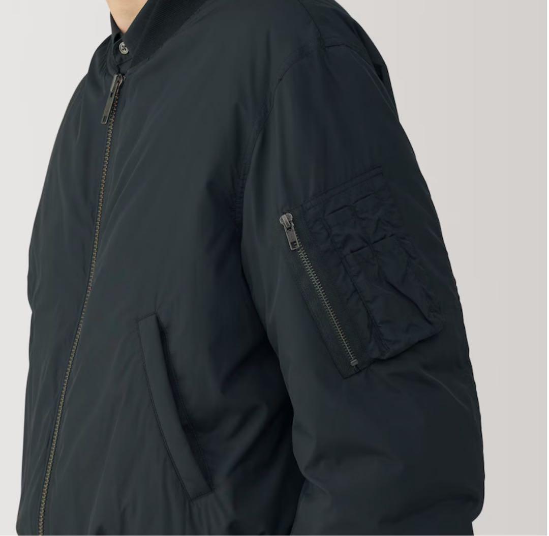 MUJILabo ＭＡ－１ダウンブルゾン 紳士L 黒