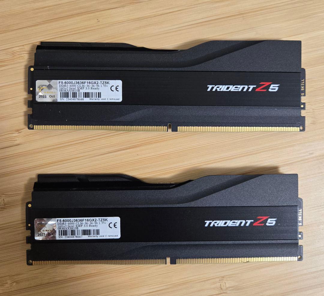 メモリー G.Skill TRIDENT Z5 DDR5 6000 32GB(16GBx2