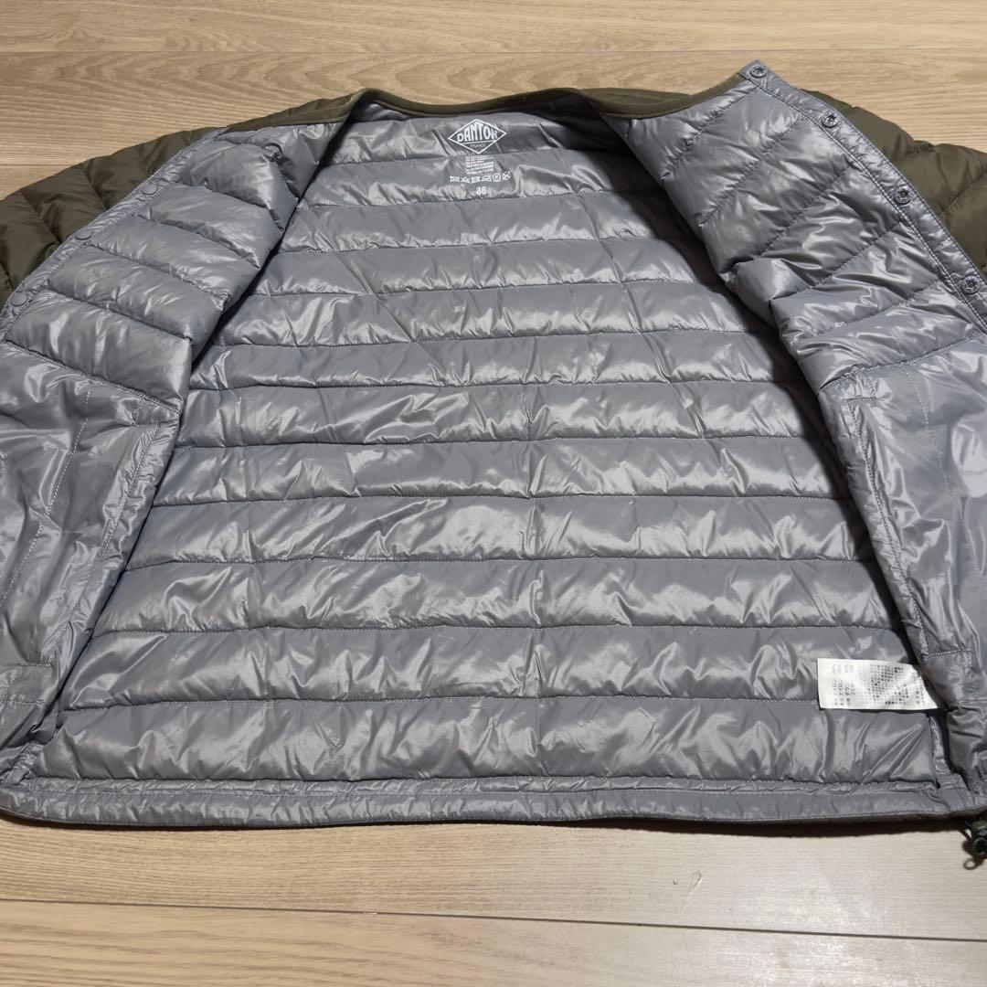 DANTON インナーダウンジャケット サイズ38 オリーブ