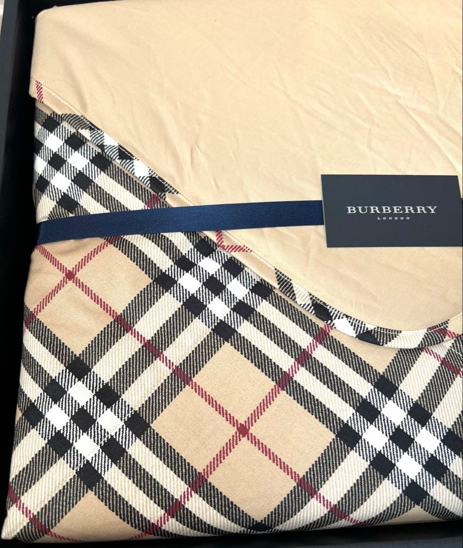 【即購入OK】BURBERRY LONDON 羽毛ひざ掛け バーバリーロンドン