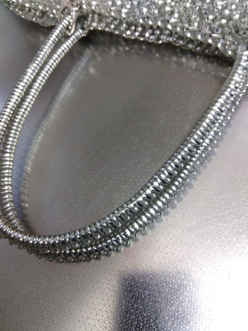 極美品アンテプリマ ワイヤーバッグ スタンダード スクエアラージ シルバー