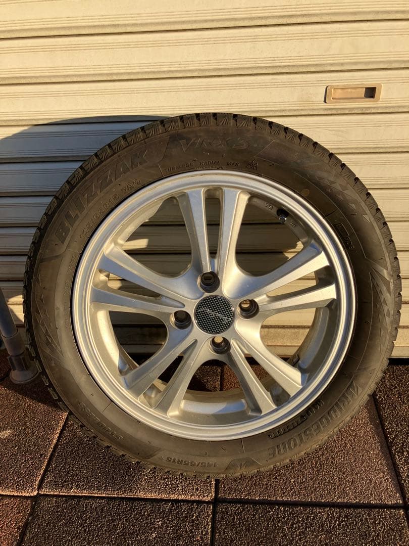 三菱アイ　ブリヂストン ブリザックVRX3 スタッドレスタイヤ・ホイールセット