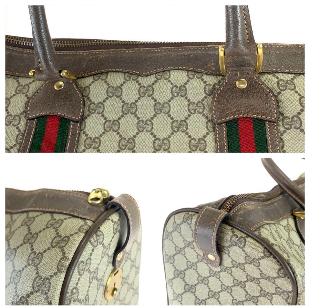Gucci GGキャンバス ボストンバッグ中古品　保証書なし