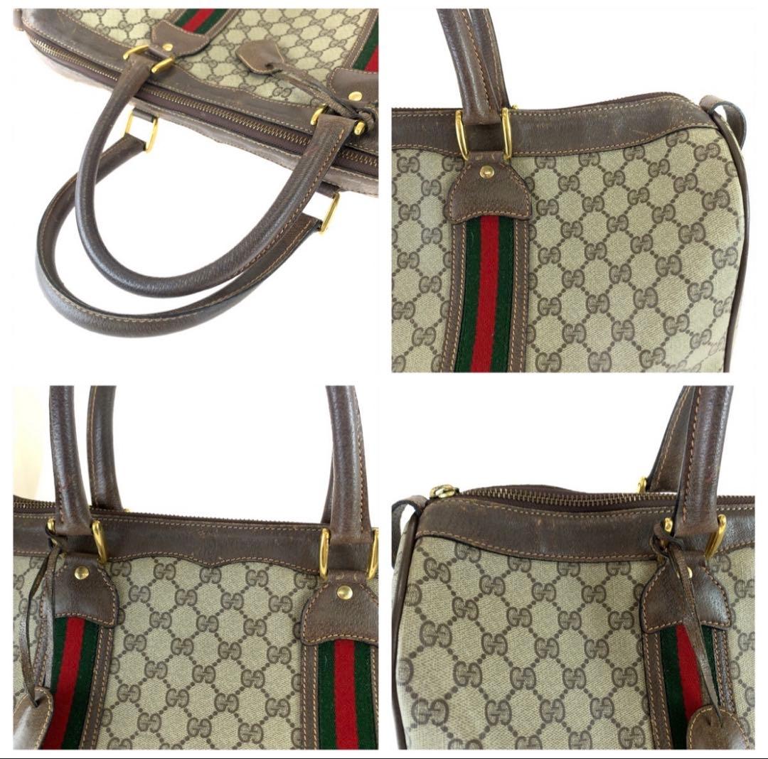 Gucci GGキャンバス ボストンバッグ中古品　保証書なし