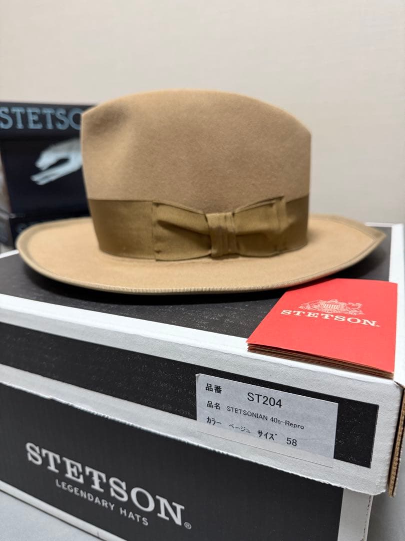 【新品】STETSON STETSONIAN REPRO ST204 58