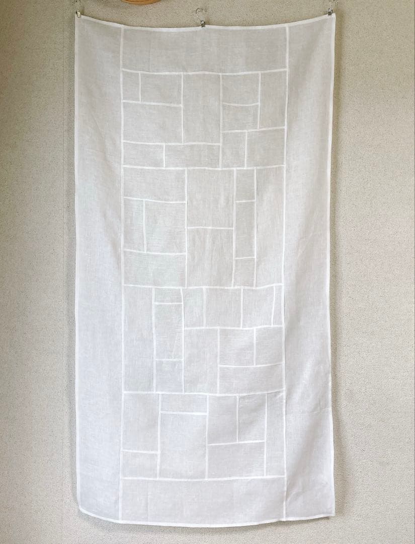 ポジャギ　127×67 オフホワイト　No.198