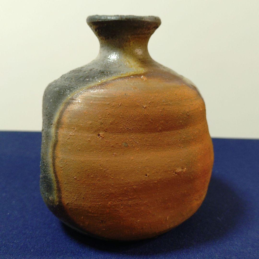 【備前焼】中村六郎　備前窯変徳利