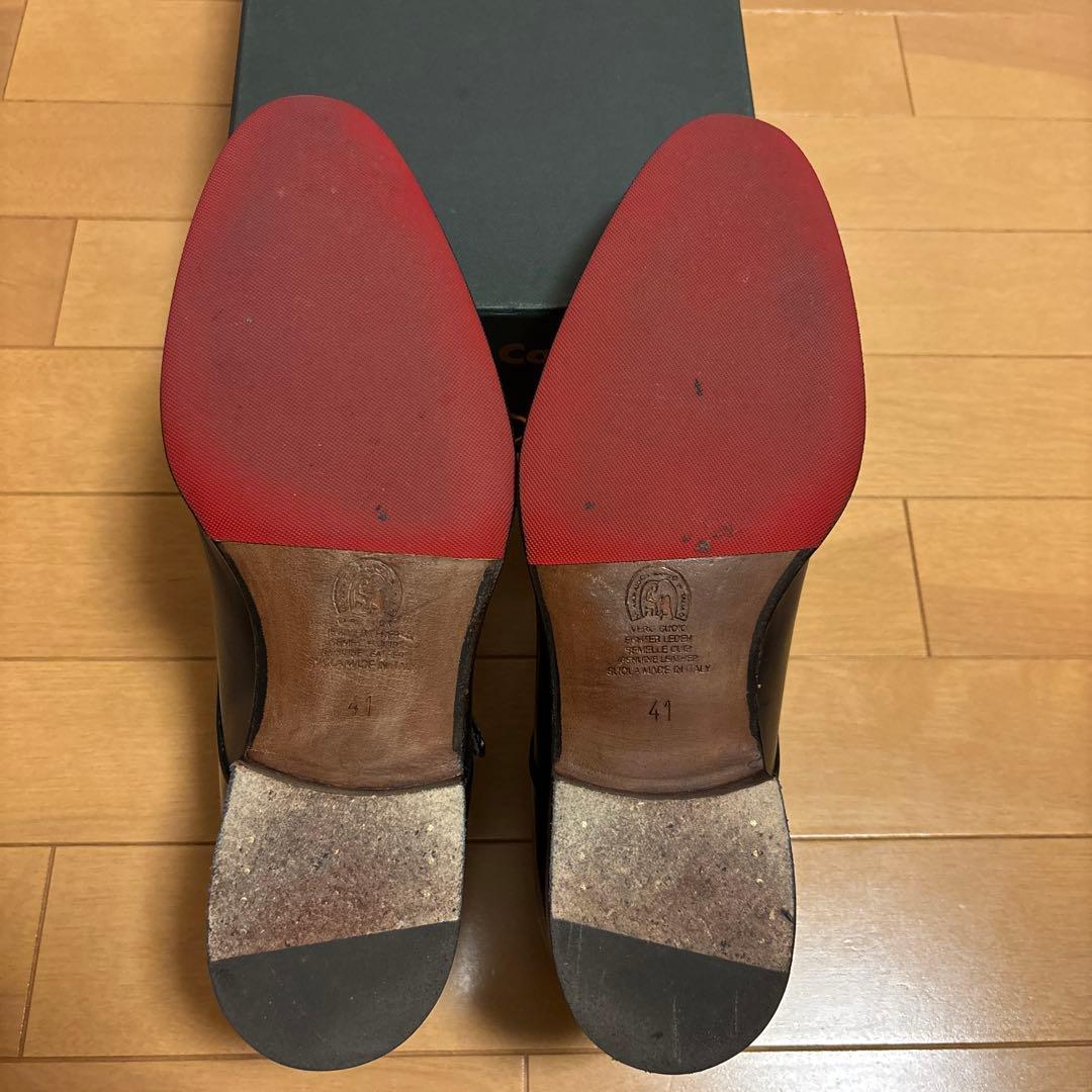 革靴Calpierre カルピエッレ ダブルモンク 黒