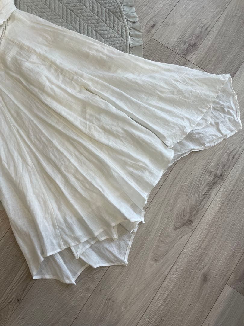 choco☆♡ イザベルマラン　リネン　ワンピース　白　レース