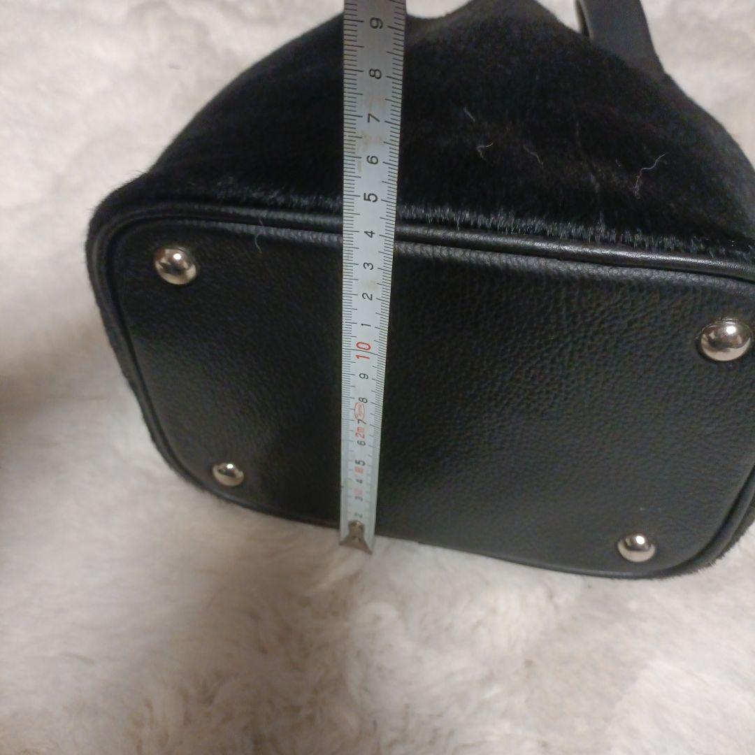 レア　ハラコ　peaks peak ブラックハンドバッグ