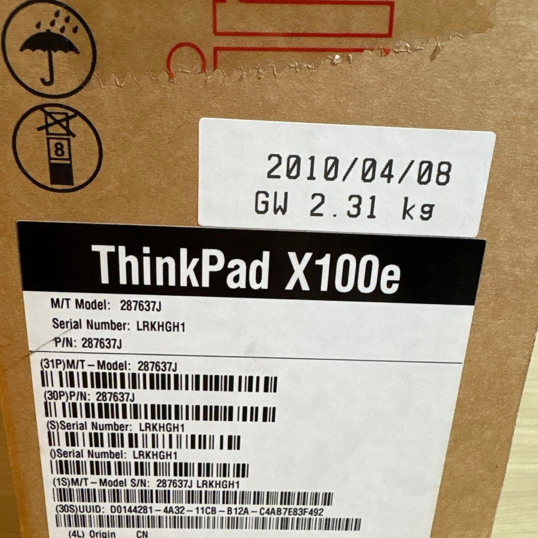 htページ る 未開封 LenovoノートPC　X100e