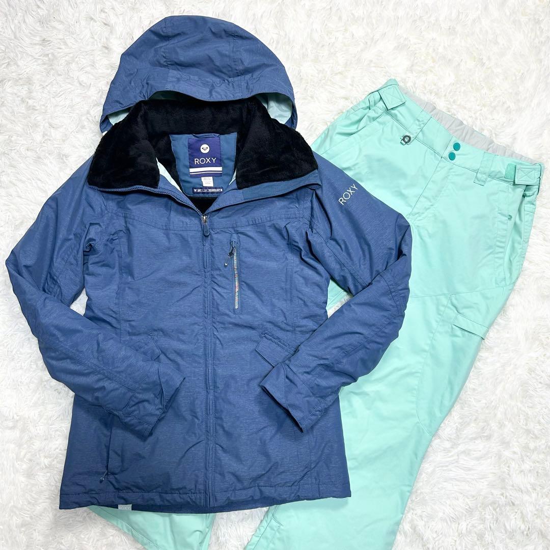 美品 ROXY ロキシー スキーウェア スノーボードウェア セットアップ S