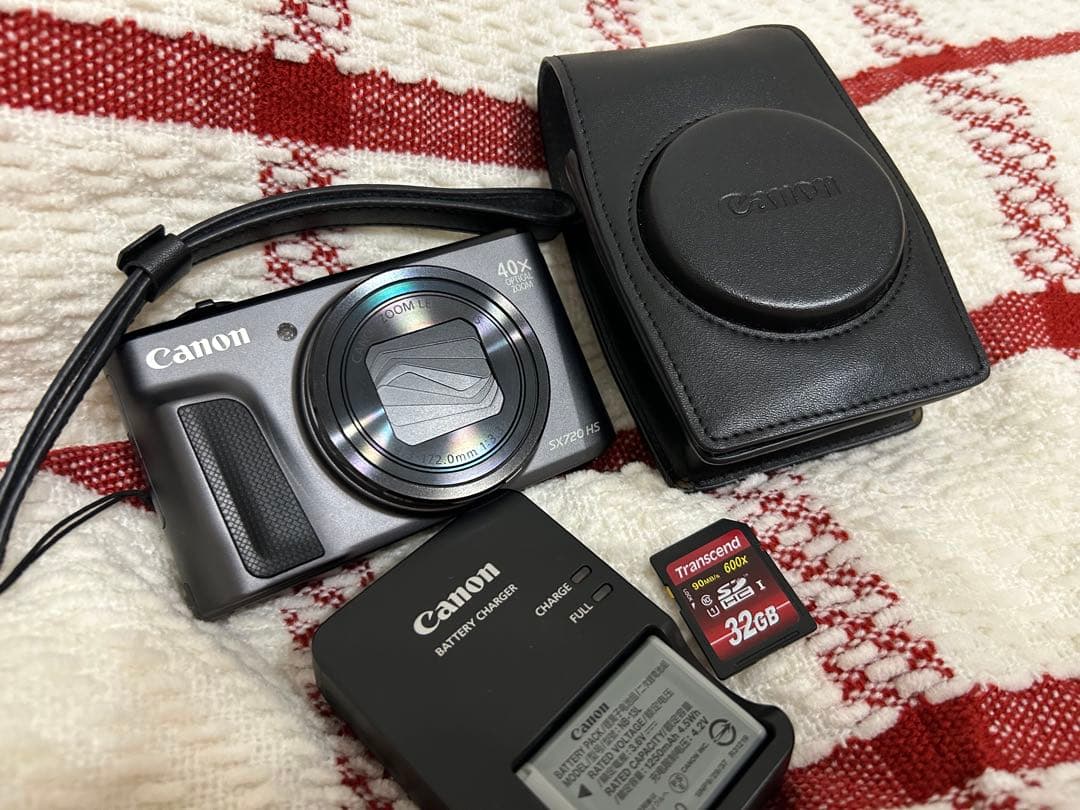 Canon SX720 HS コンパクトデジタルカメラ　ブラック　ケース・SD付