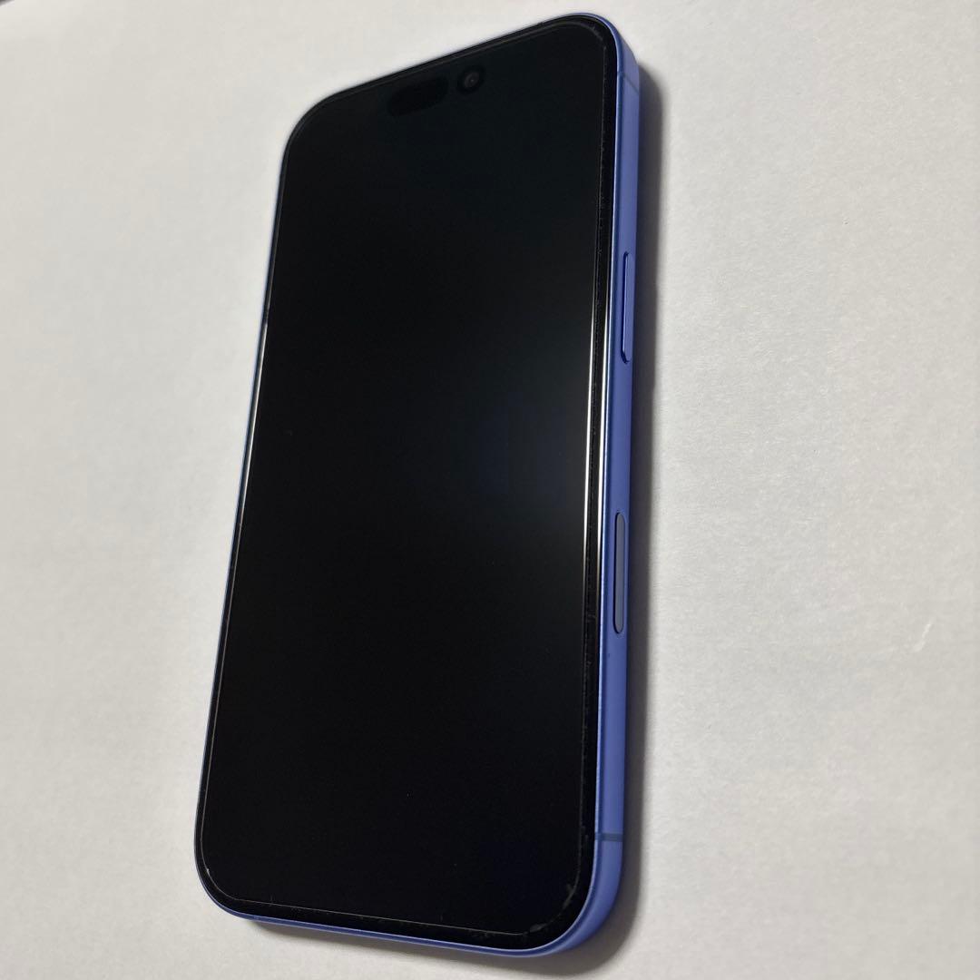【充電器付き】Apple iPhone 16本体 ウルトラマリン128GB 美品