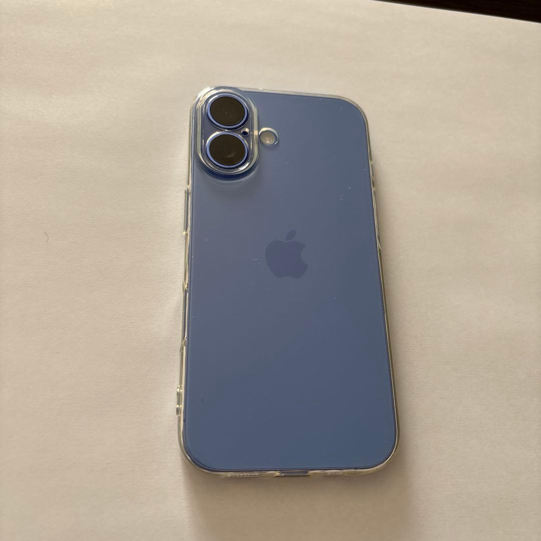 【充電器付き】Apple iPhone 16本体 ウルトラマリン128GB 美品