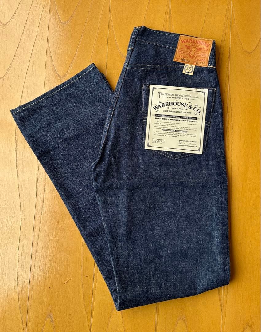 ウエアハウス 15周年記念モデル 1001XX W32 デッドストック