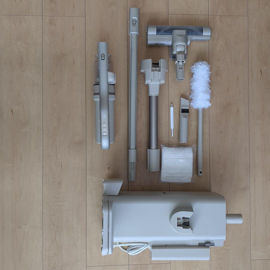 アイリスオーヤマ 充電式スティッククリーナー ゴミ回収ドック付き