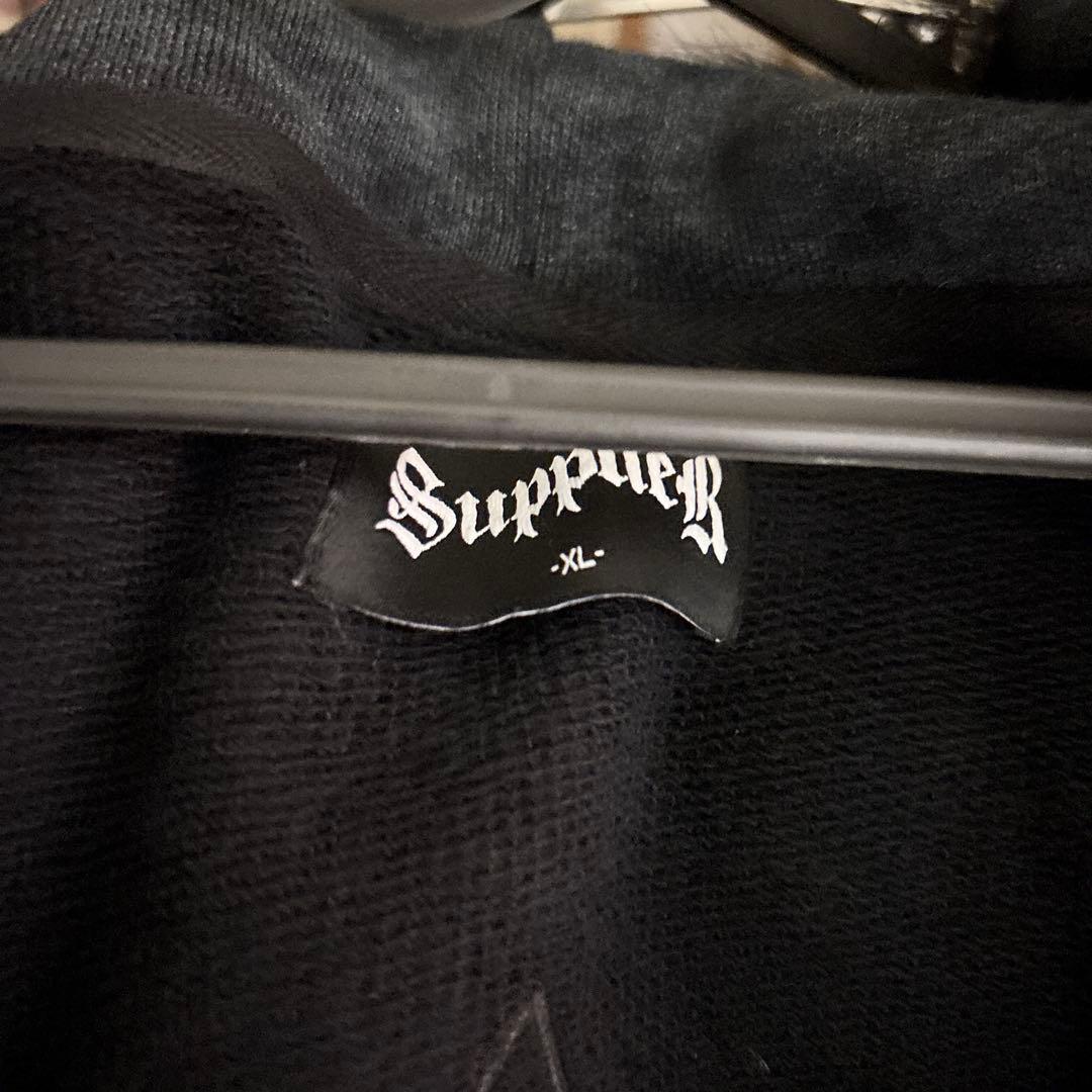 ジャケット・アウター SUPPLIER FAUX FUR CROSS ZIP HOODIE