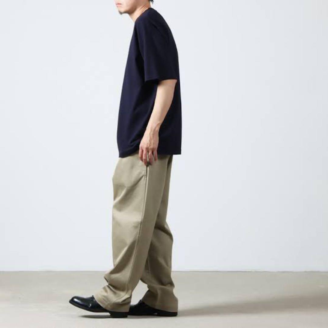 comoli 22SS コットンチノオーバーパンツ