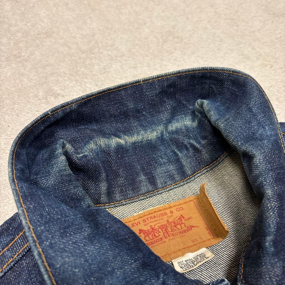 濃紺美品◎42 リーバイス 70505 USA製 布ケアタグビッグE直後