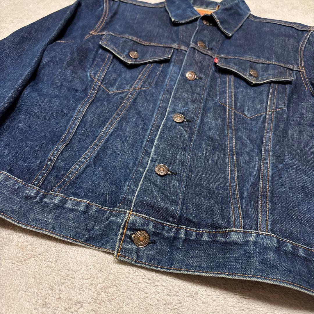 濃紺美品◎42 リーバイス 70505 USA製 布ケアタグビッグE直後