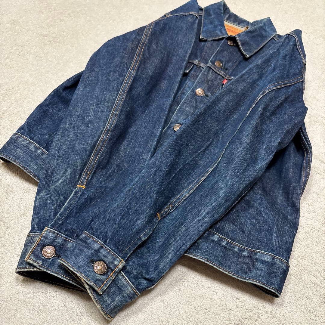 濃紺美品◎42 リーバイス 70505 USA製 布ケアタグビッグE直後