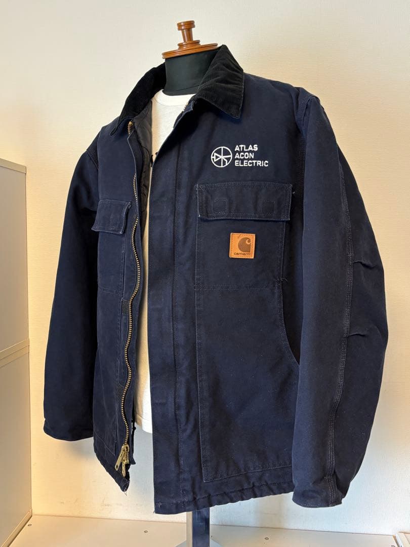 カーハート/トラディショナルジャケット/デトロイト/ダック/アクティブ/ネイビー