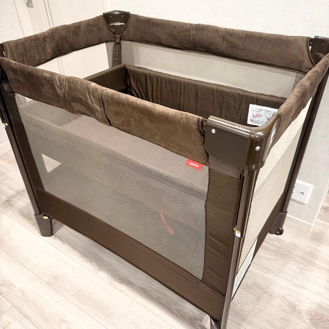 Aprica ココネルエアープラス ベビーベッド ブラウン 9X197CBWJ