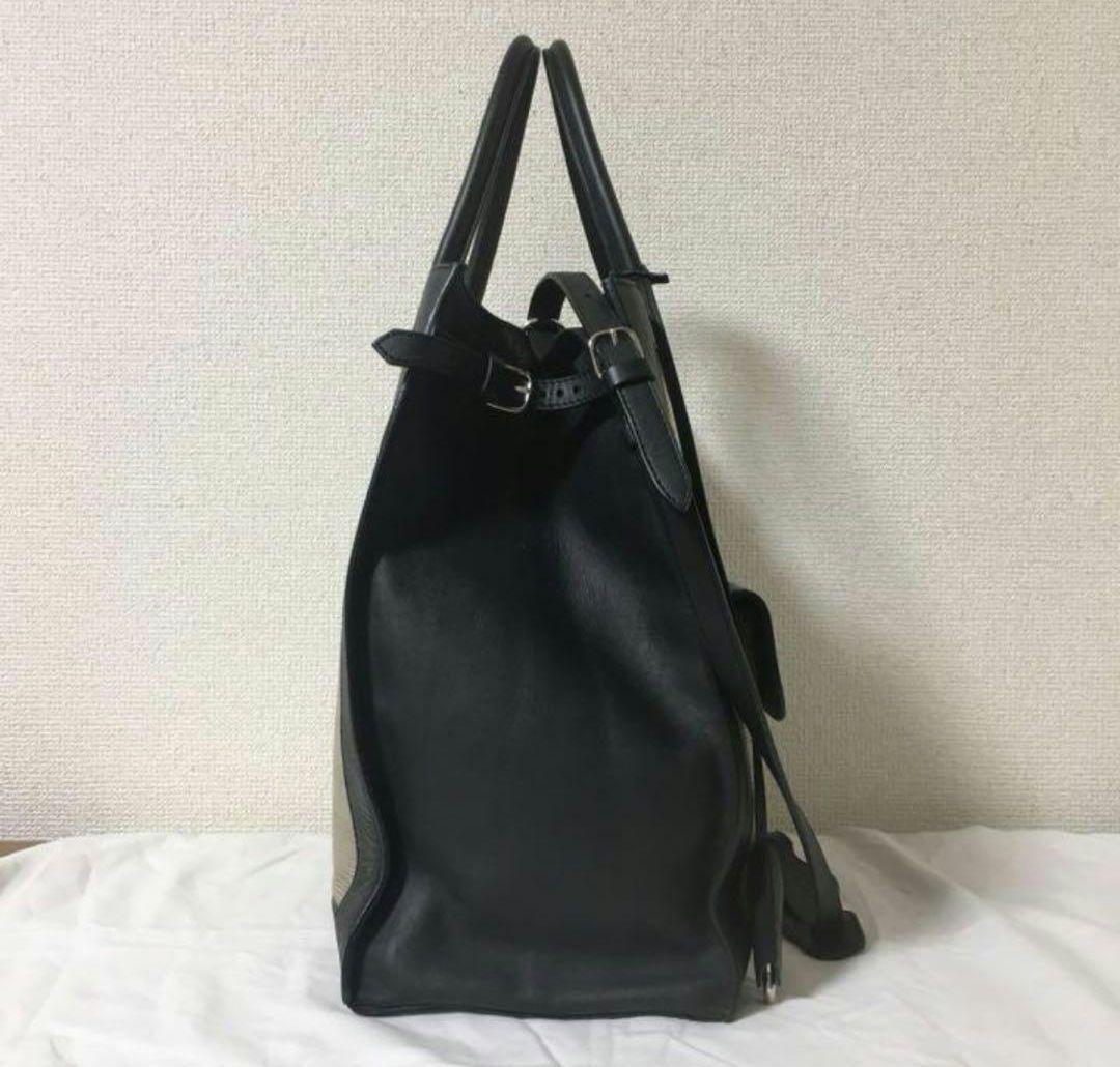 ◆BALENCIAGA◆バレンシアガトートバッグベージュ黒バイカラー