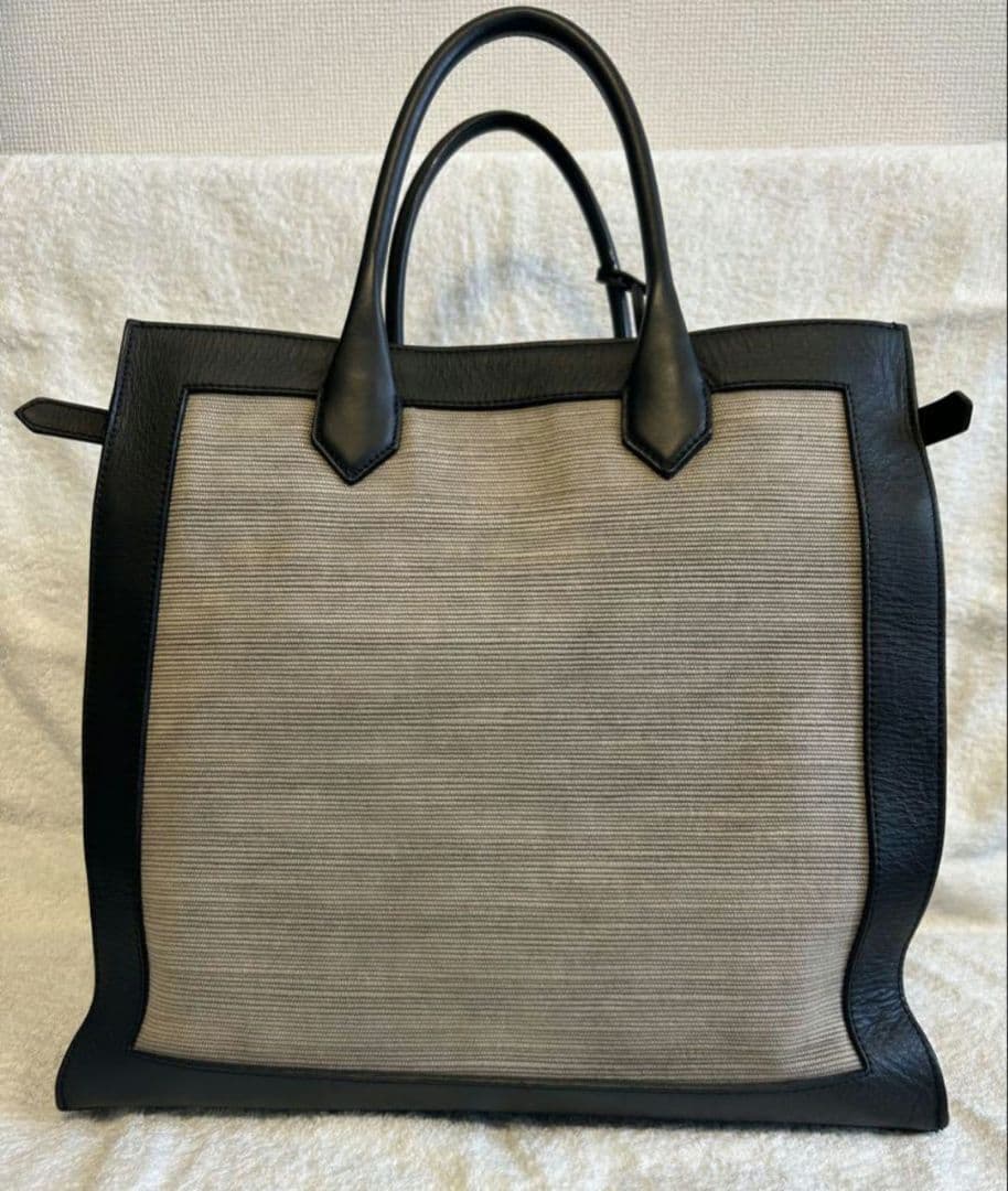 ◆BALENCIAGA◆バレンシアガトートバッグベージュ黒バイカラー