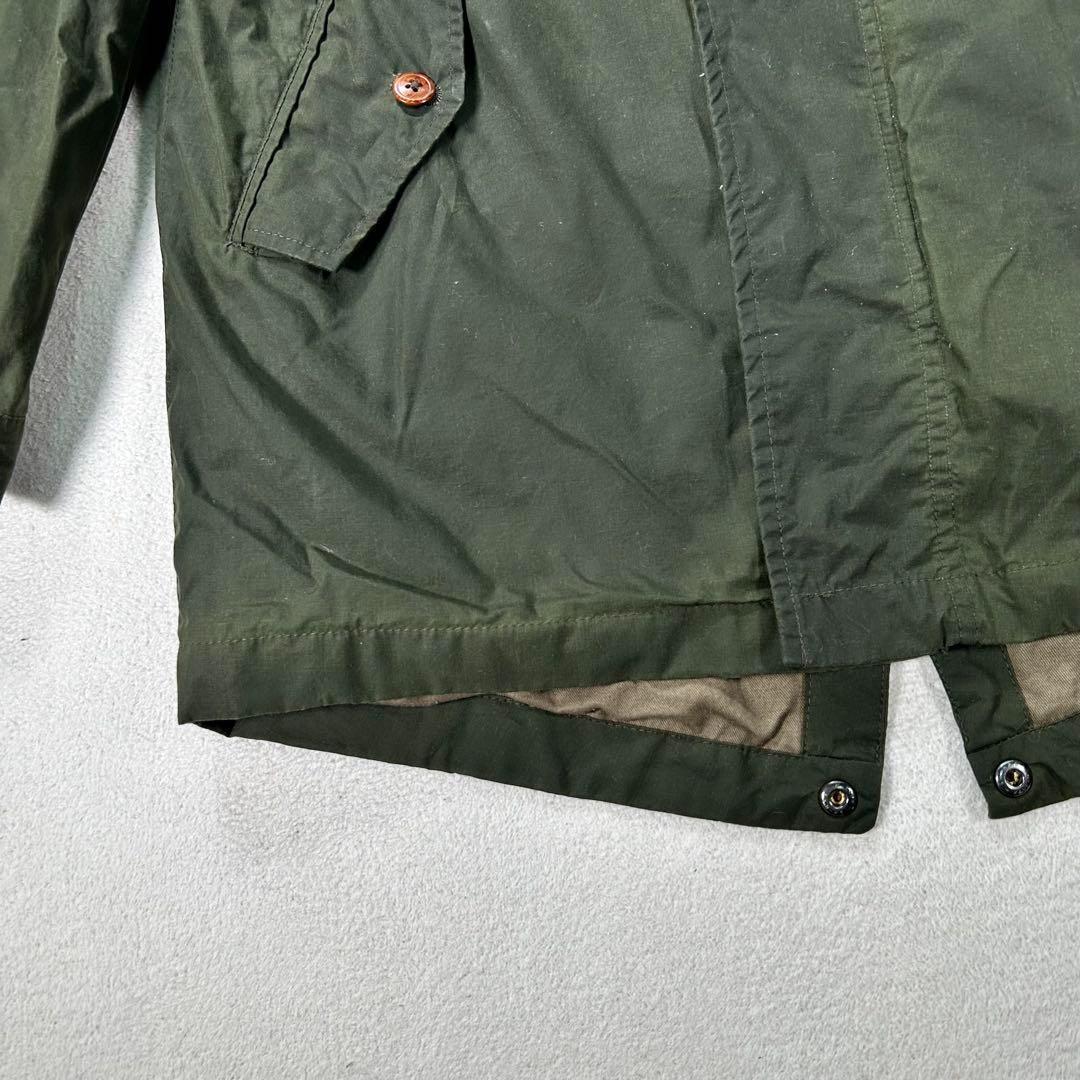 【フレッドペリー】モッズコート　カーキ　メンズS 背中ロゴワッペン　刺繍