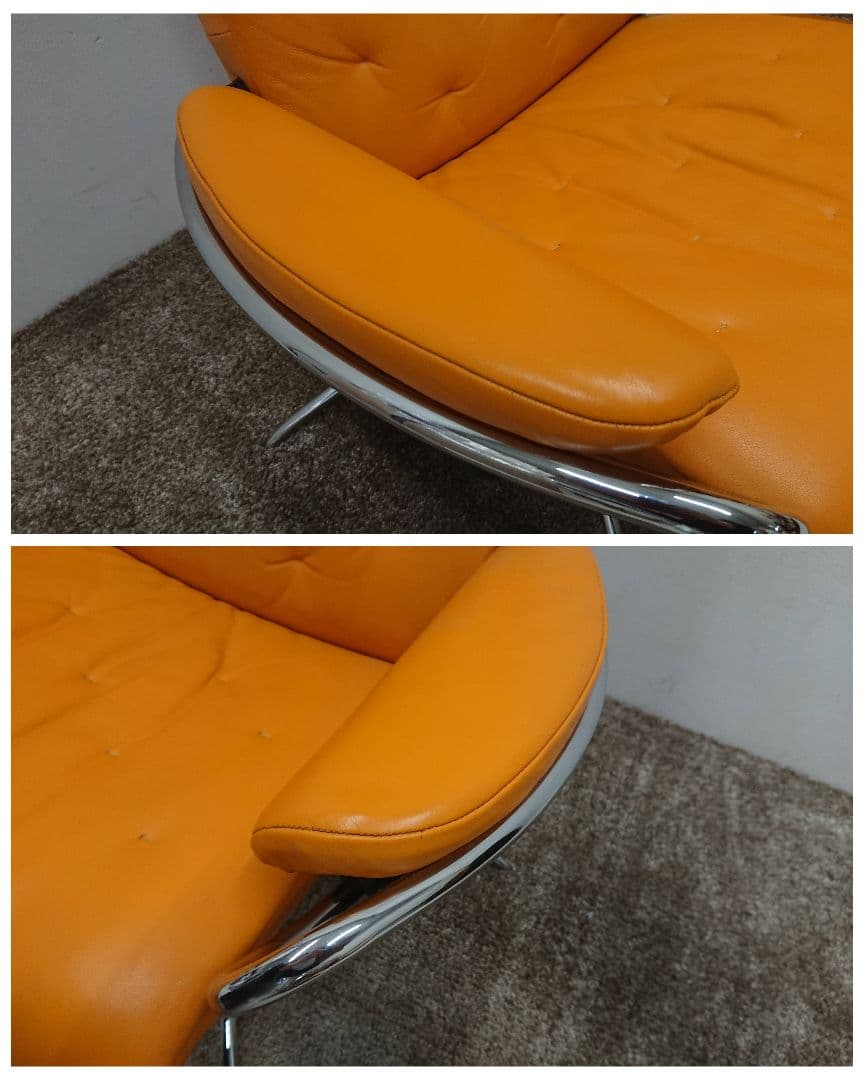 EKONES エコーネス ストレスチェア Metro メトロ 回転 本革 ソファ