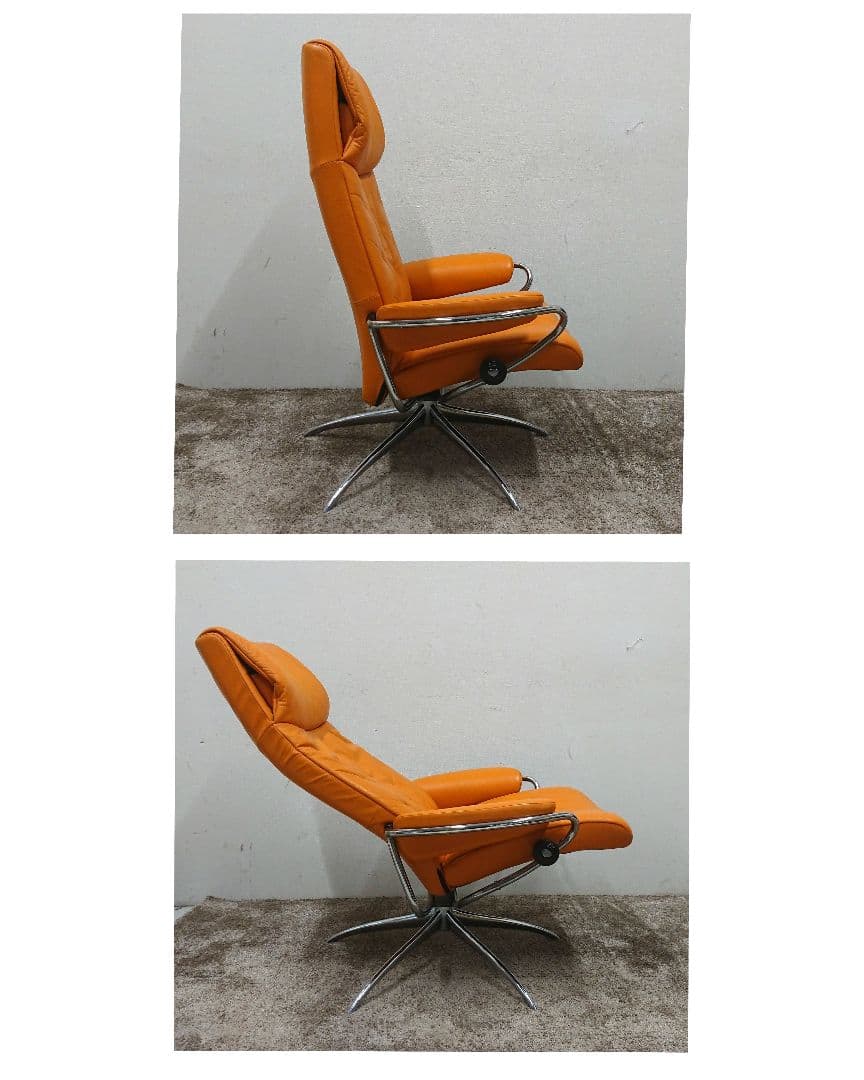 EKONES エコーネス ストレスチェア Metro メトロ 回転 本革 ソファ