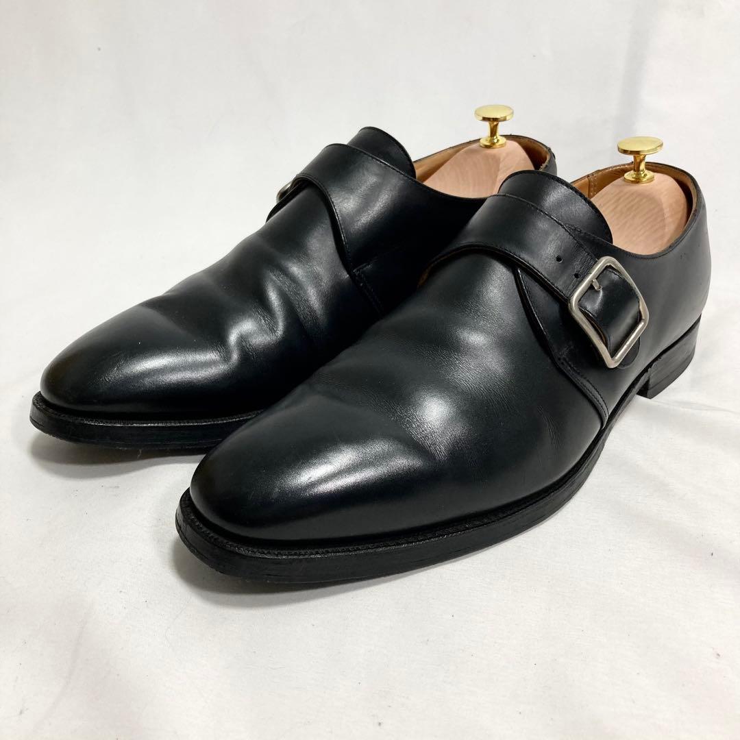 CROCKETT & JONES シングルモンク ビジネスシューズ 革靴 10E