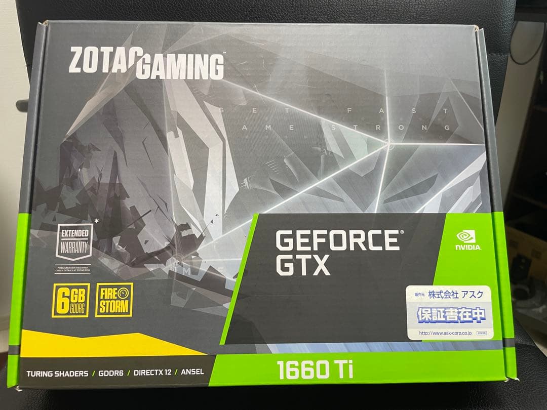 グラフィックボード・グラボ・ビデオカード ZOTAC GEFORCE GTX 1660 Ti 6GB