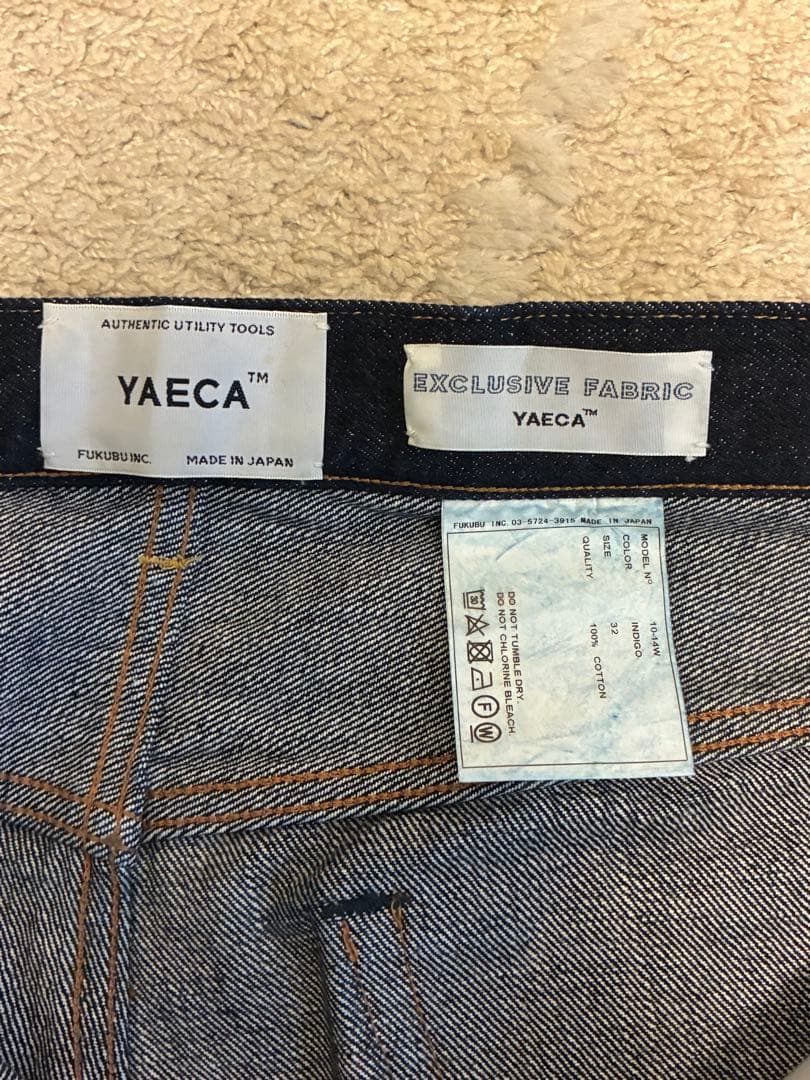 【美品】YAECA ワイドテーパードデニム 10-14W