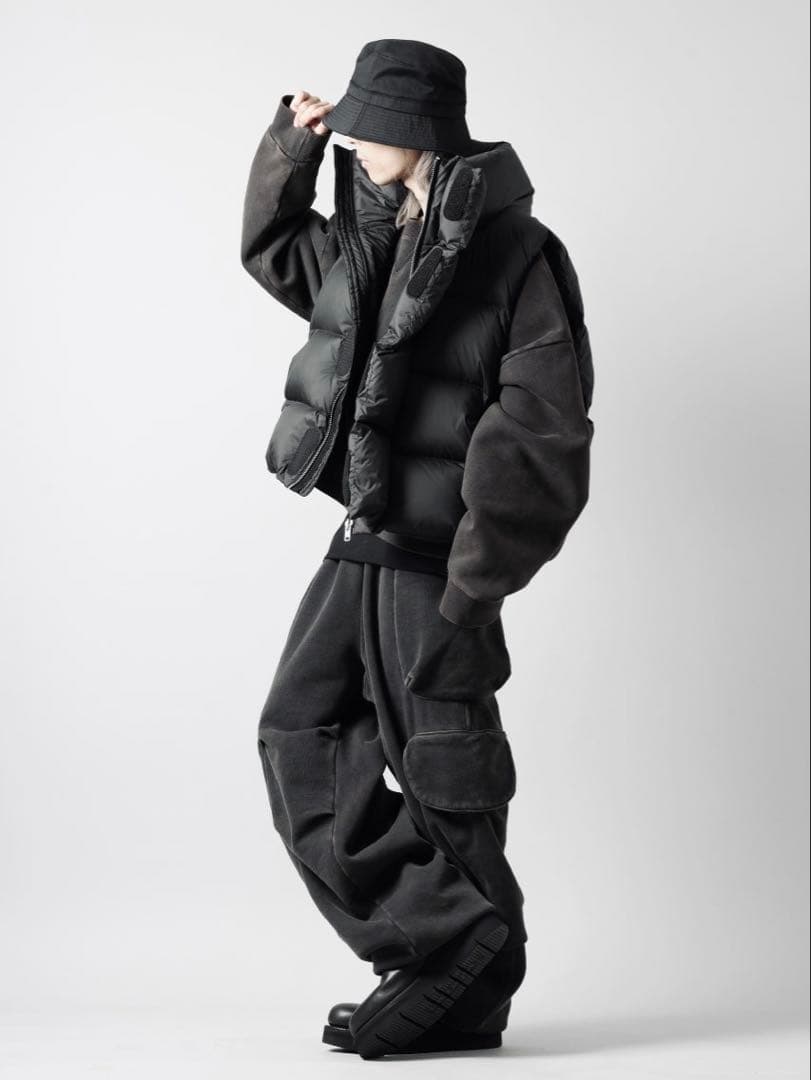 BOX CREW / WASHED BLACK L 【男女兼用】