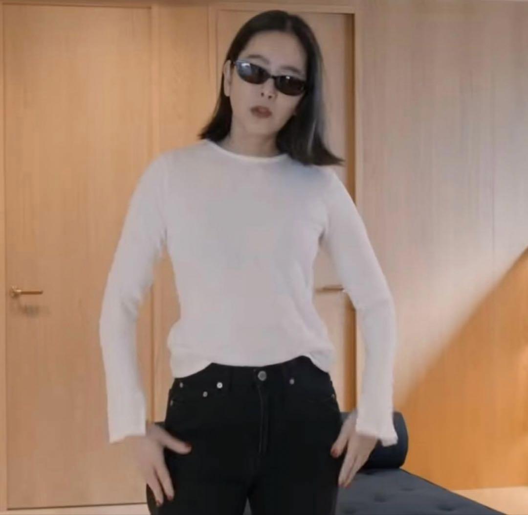 THE SHISHIKUI New long / WHITE シシクイ トップス