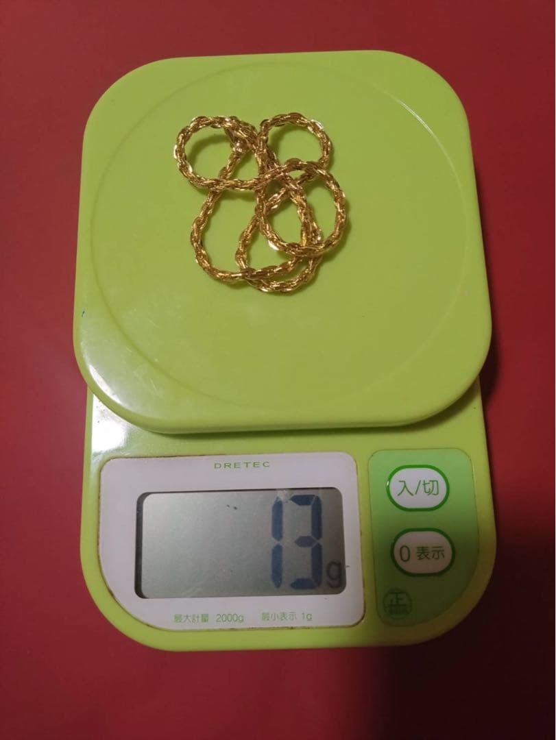 お*ん様 刻印あり　遺品整理　ネックレス　素材不明　磁気反応なし　13g