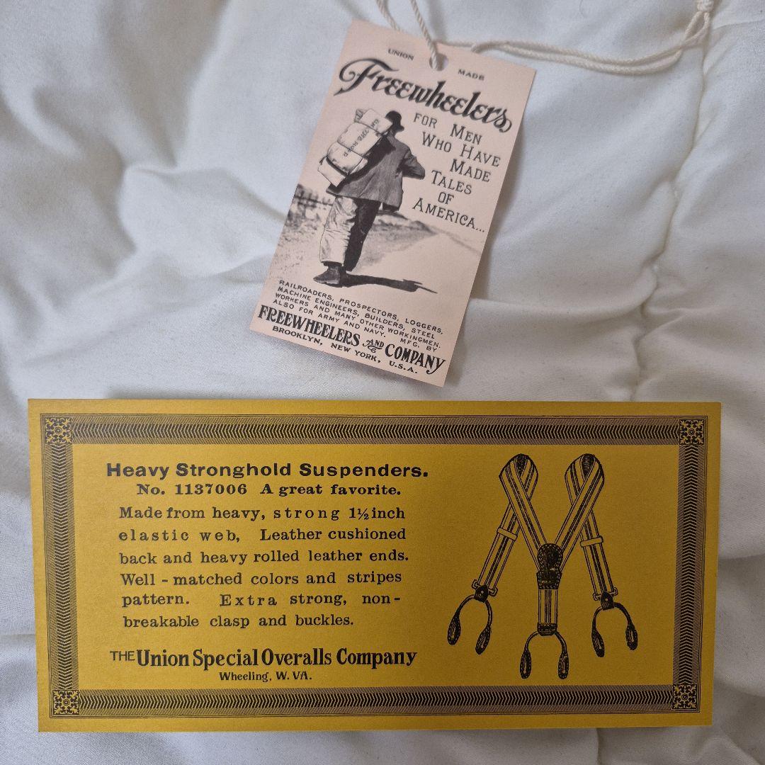 l*A様 フリーホイーラーズ サスペンダー MASTARD BROWN