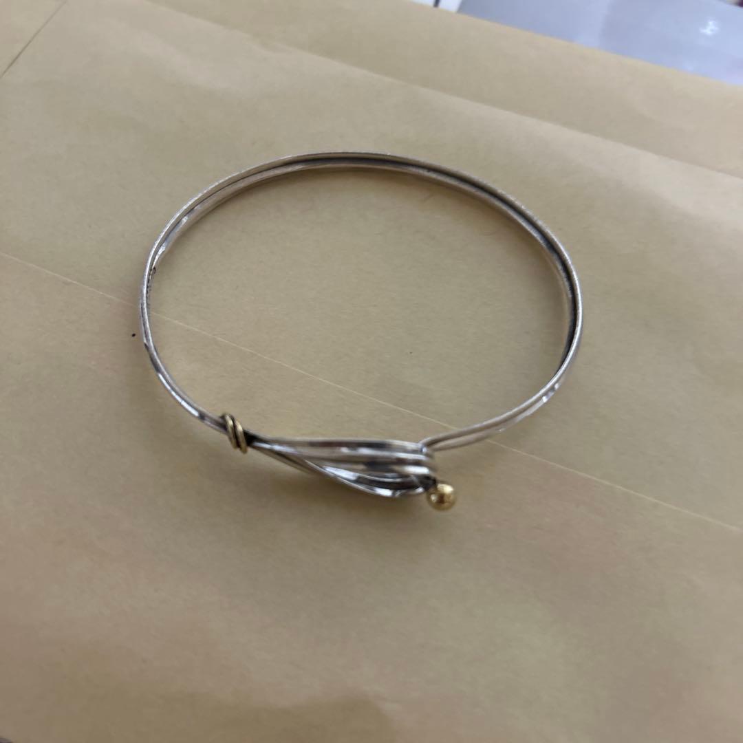 ティファニー バングル フック＆アイ18KYG イエローゴールド シルバー925