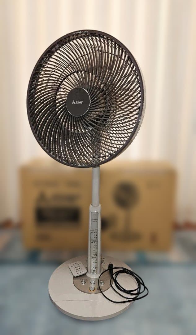 三菱電機 扇風機 リモコン付 ココアベージュ 4段階風量
