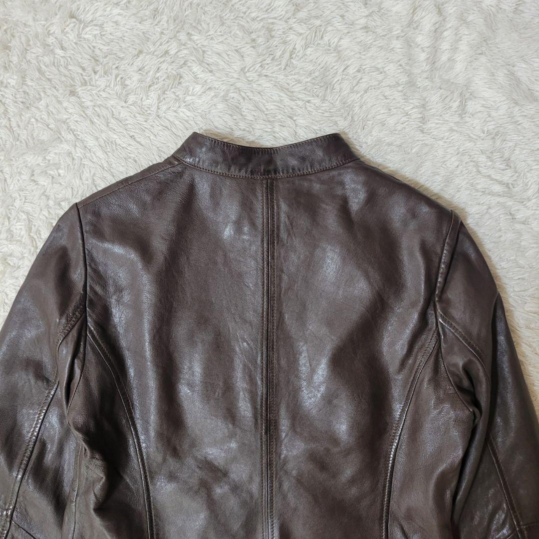 新品タグ付✨　ハルフ　ライダースジャケット　シングル　レザー　大きいサイズ　XL